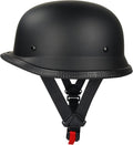 German Half Helmet Retro Motorcycle Helmet - Lightweight DOT Safe