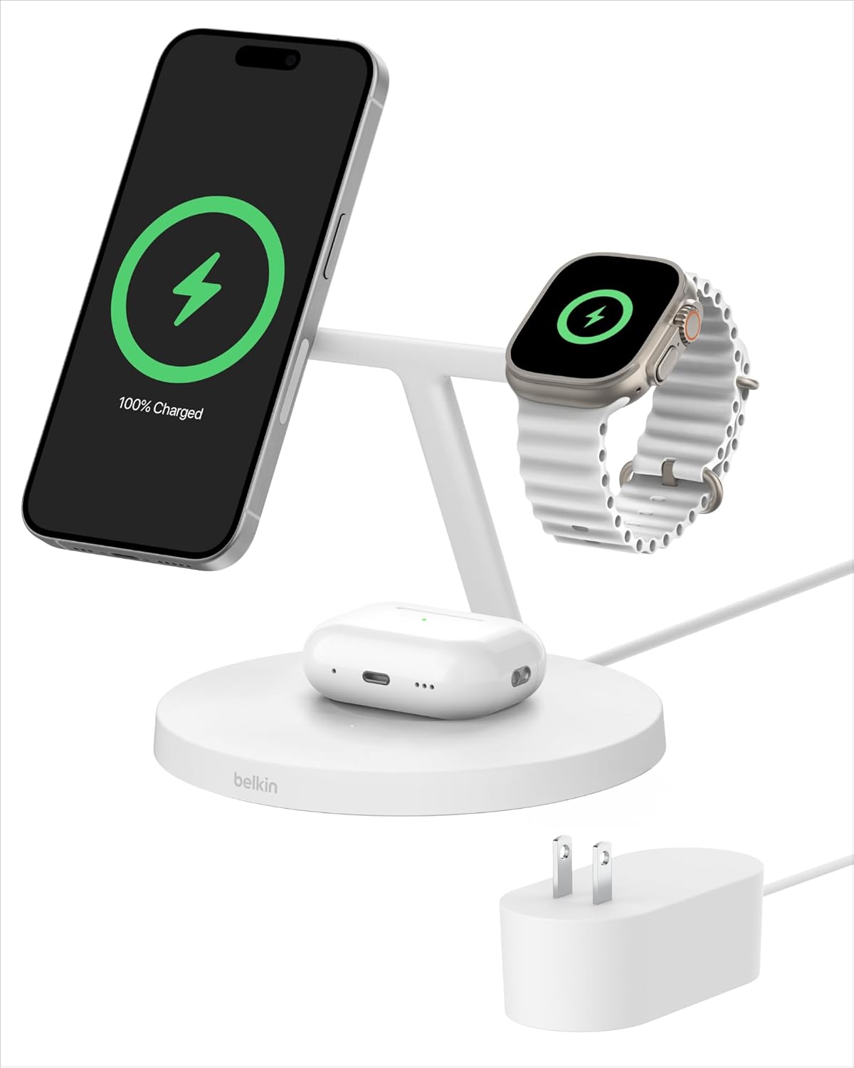 Belkin 3-in-1 MagSafe-Compatible Wireless Charger