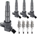 Ignition Coil Pack and Spark Plug Kit for 2.4L Hyundai/Kia - Set of 4