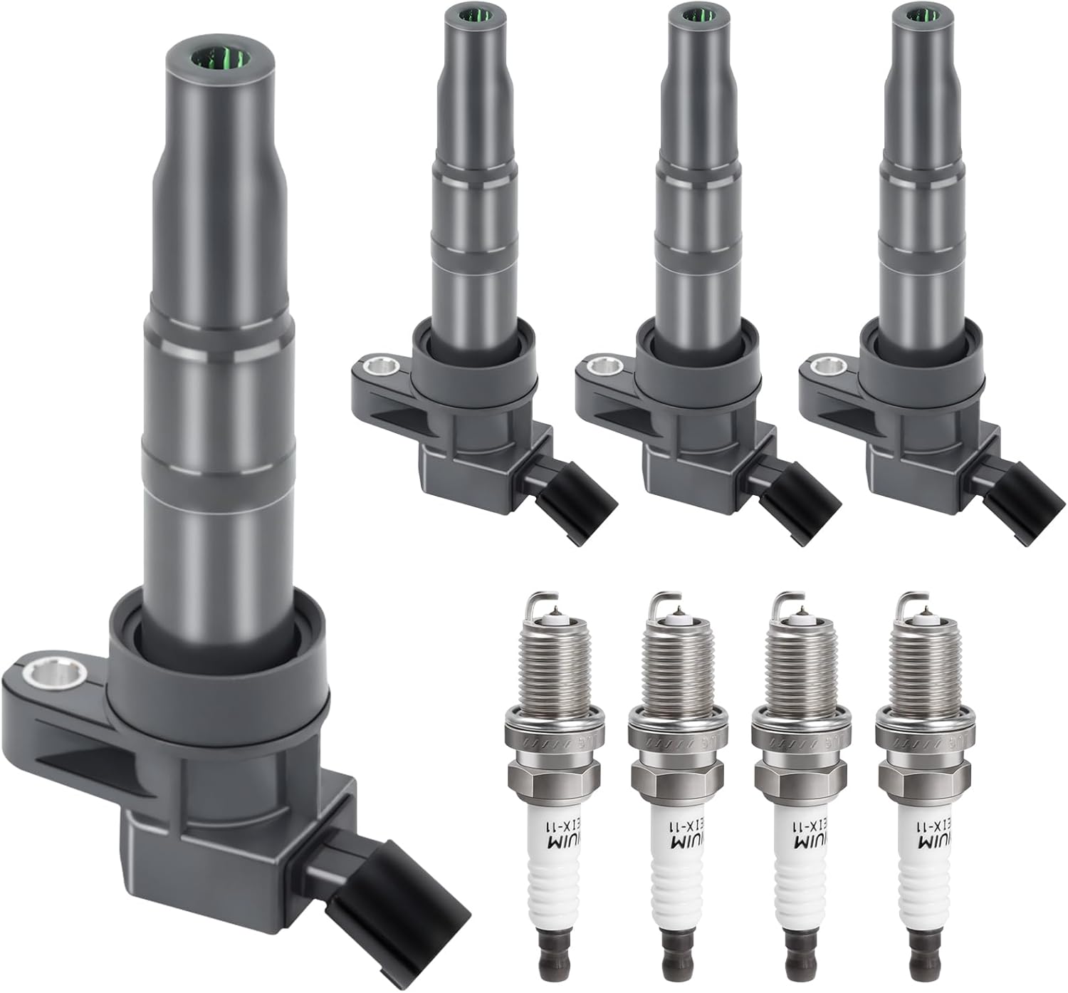 Ignition Coil Pack Spark Plug Set for Hyundai and Kia Models