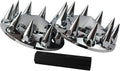 ABS Chrome Plastic Front Axle Cover Kits with 33mm Nut Covers - Spiked