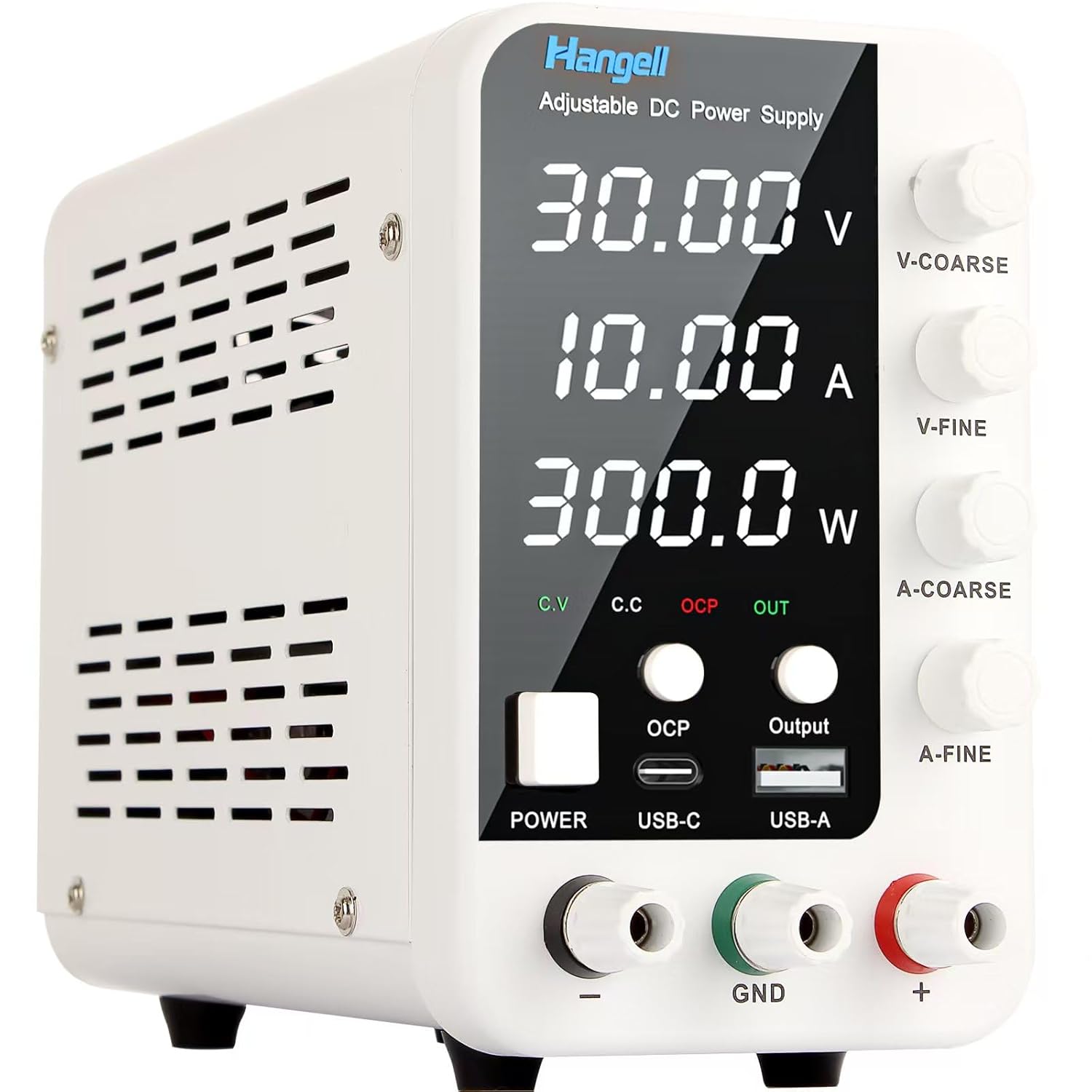 DC Power Supply Variable 30V 10A with Encoder Adjustments Knob