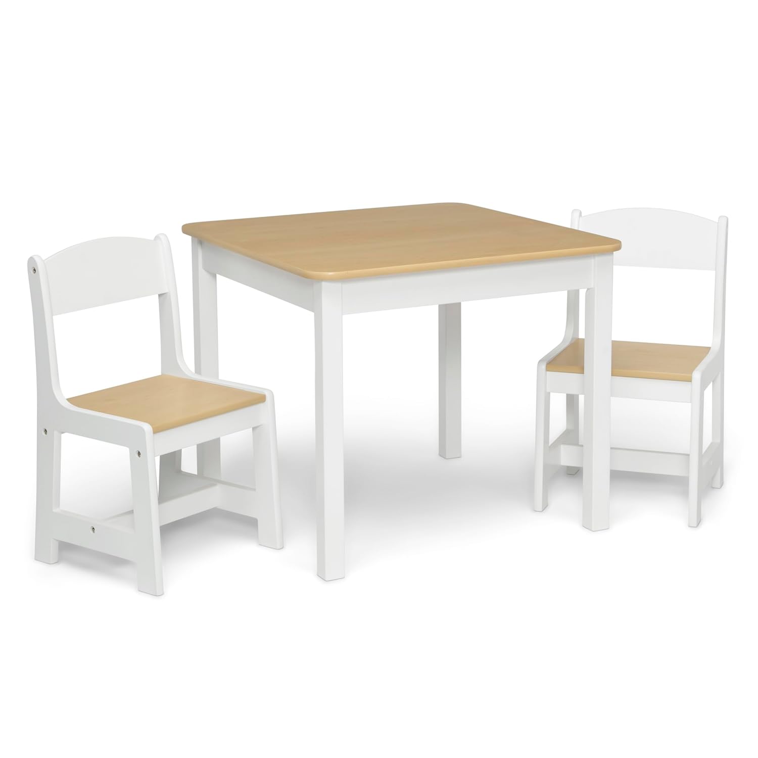 Delta Children MySize Kids Wood Table and Chair Set for Play