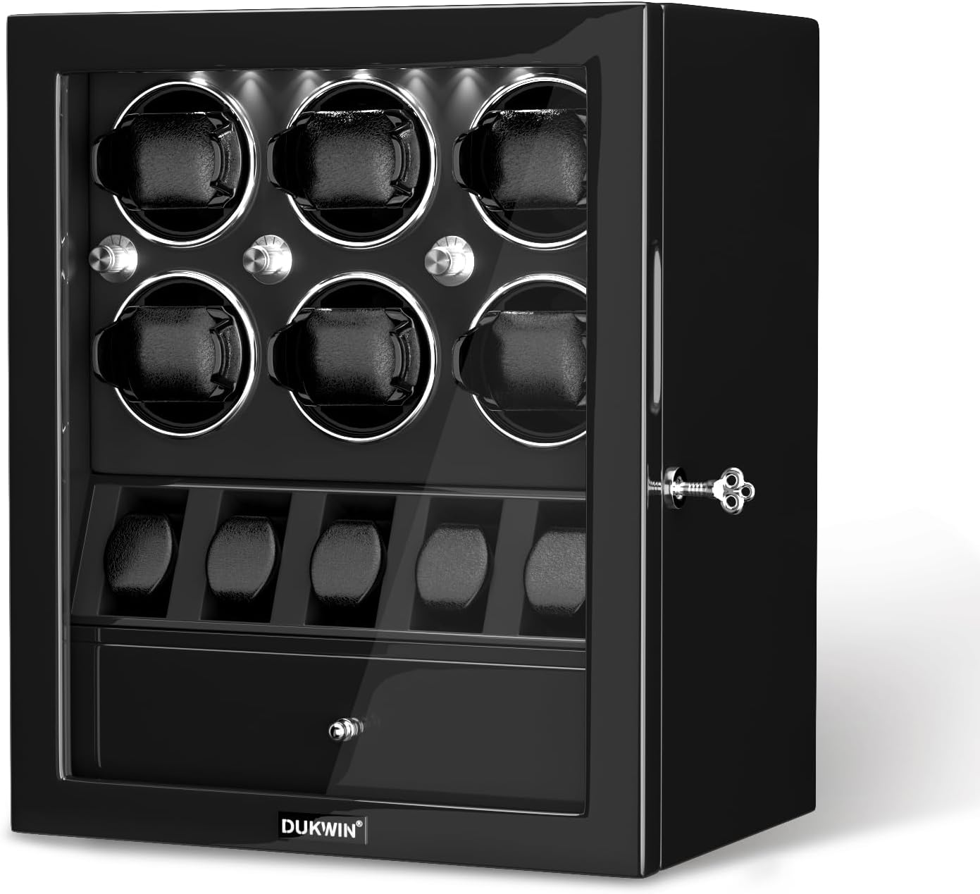DUKWIN Lockable Watch Winder & Jewelry Storage