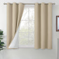 Blackout Curtains 54 in Length for Bedroom - Thermal Soundproof Panels