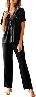 Avidlove Women Pajamas Set Notch Collar Soft Sleepwear Pjs Clothing