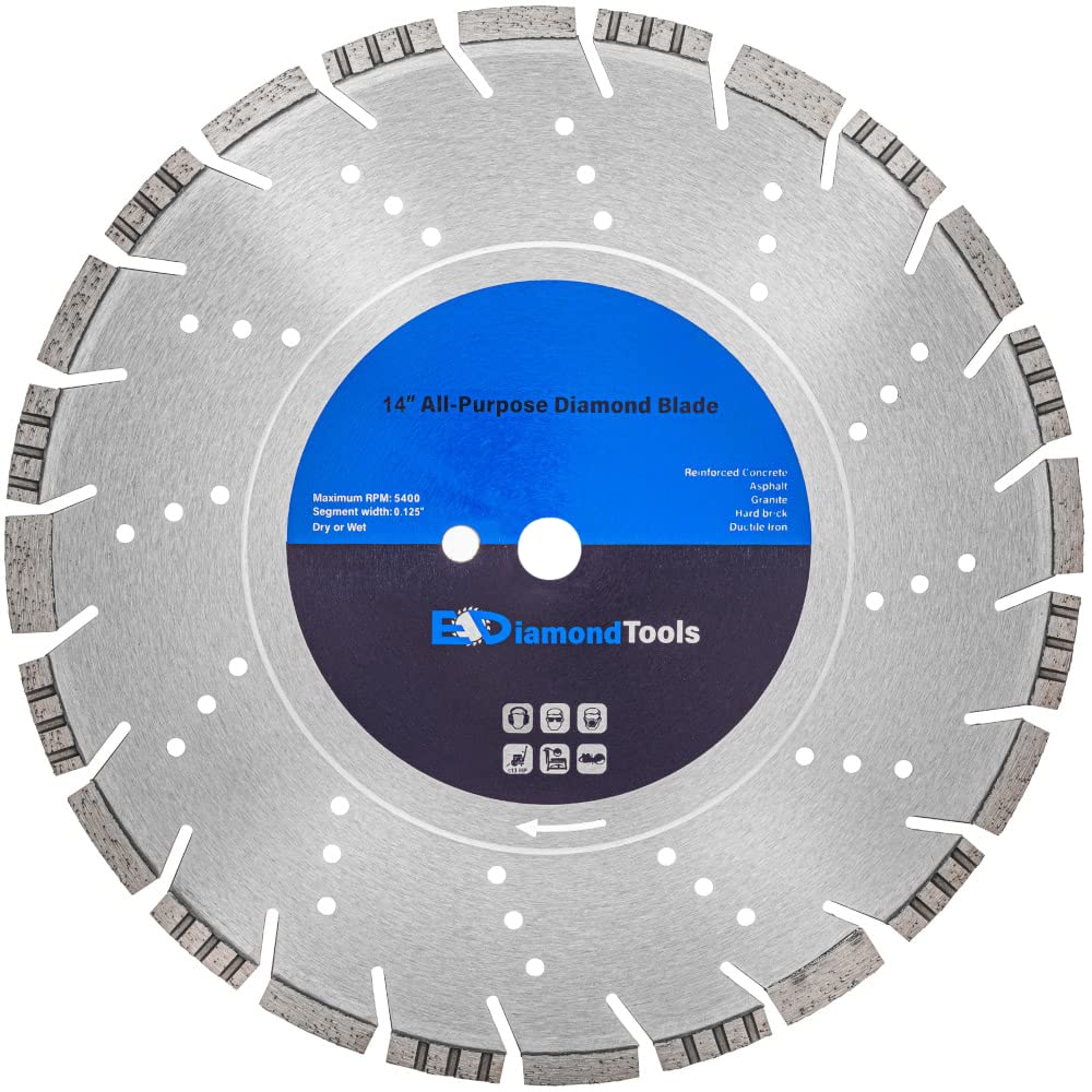 14in All Purpose Diamond Saw Blades for Concrete and Asphalt