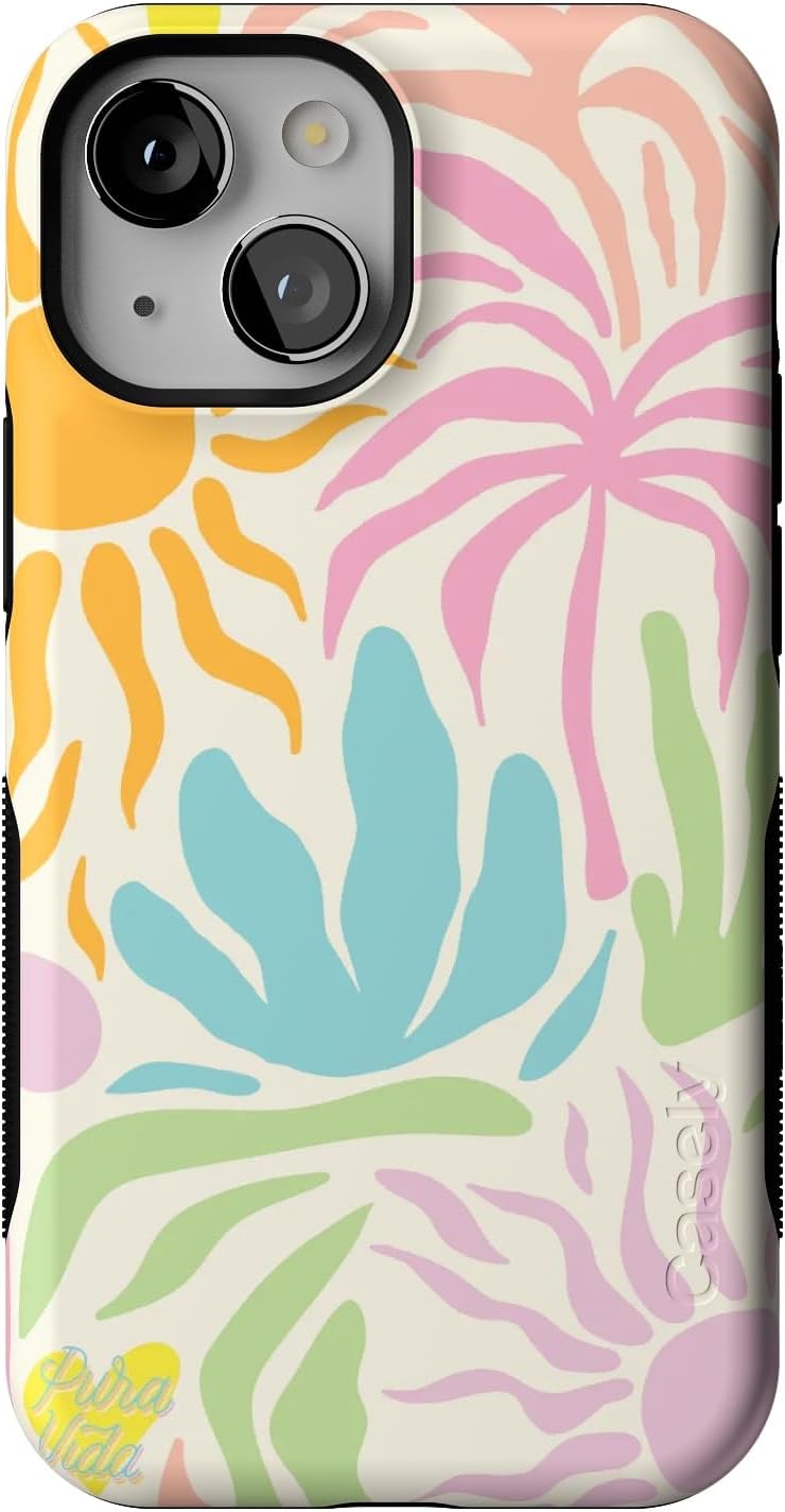 Casely iPhone 13 Mini Case - Bold Protective Design Oasis Floral