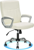 CLATINA Executive Mid Back Office Desk Chair - Comfortable Ergonomic