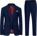 Boys Regular Fit Suit Set with Suspenders - 4-Piece Formal Outfit