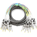 16 Channel 1/4ft TRS Snake Cable 15 ft - Serviceable Ends