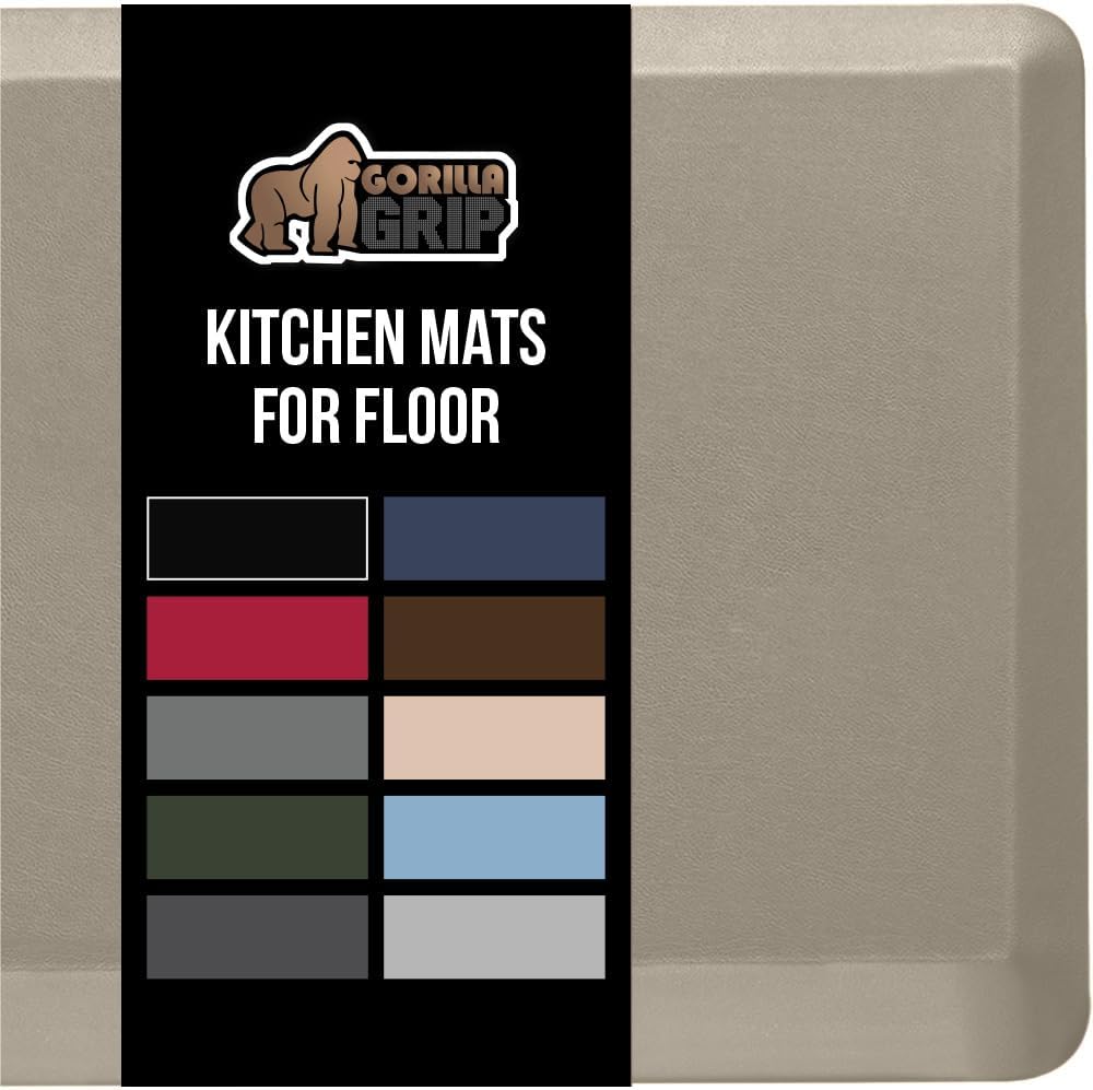 GORILLA GRIP Comfortable Cushioned Kitchen Mats for Floor
