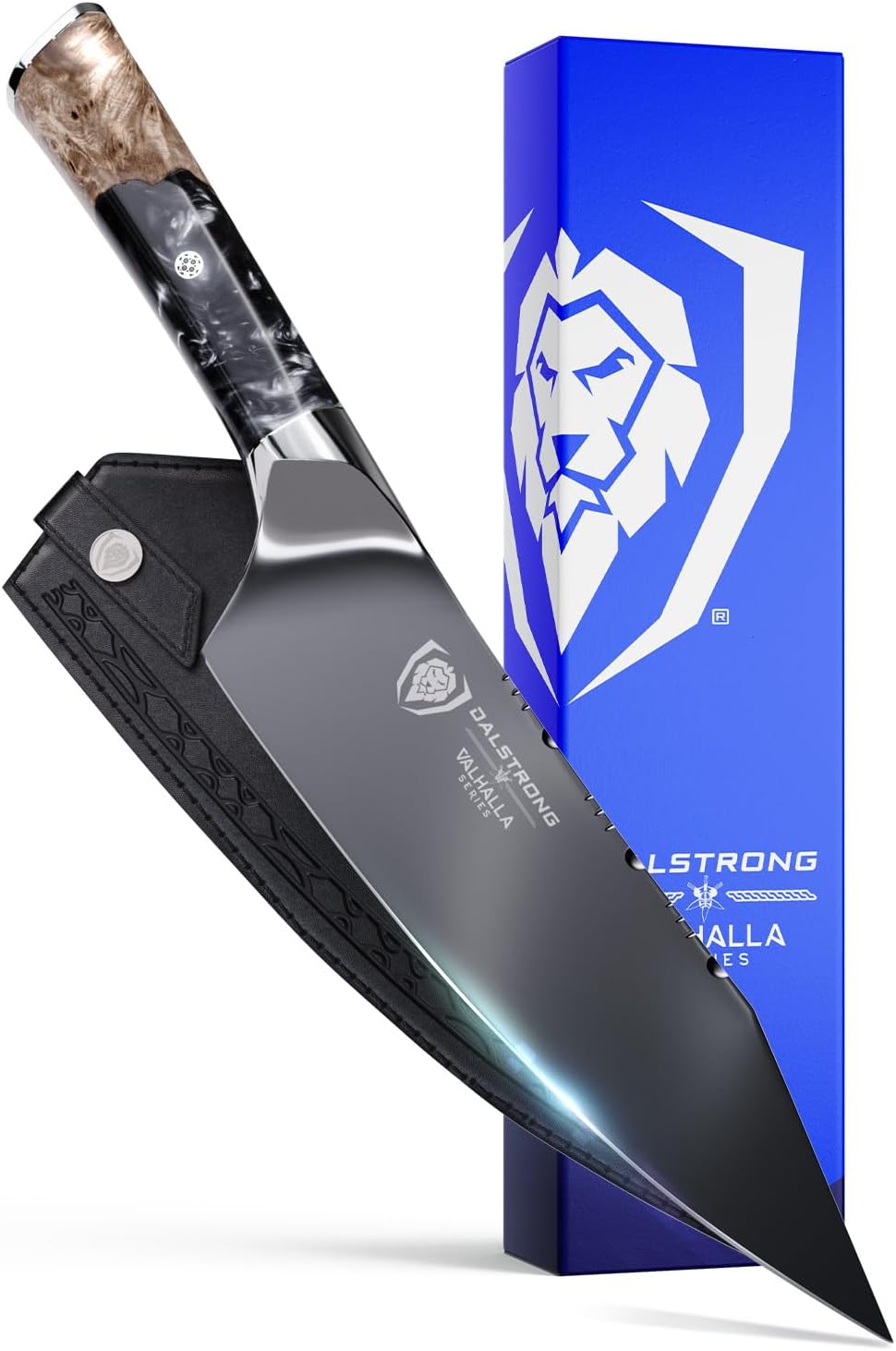 Dalstrong Valhalla 8 inch Chef Knife - Premium Black Blade
