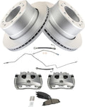 Rear Brake Pad & Rotor Kit Semi-Metallic G-Coated - Complete Rear