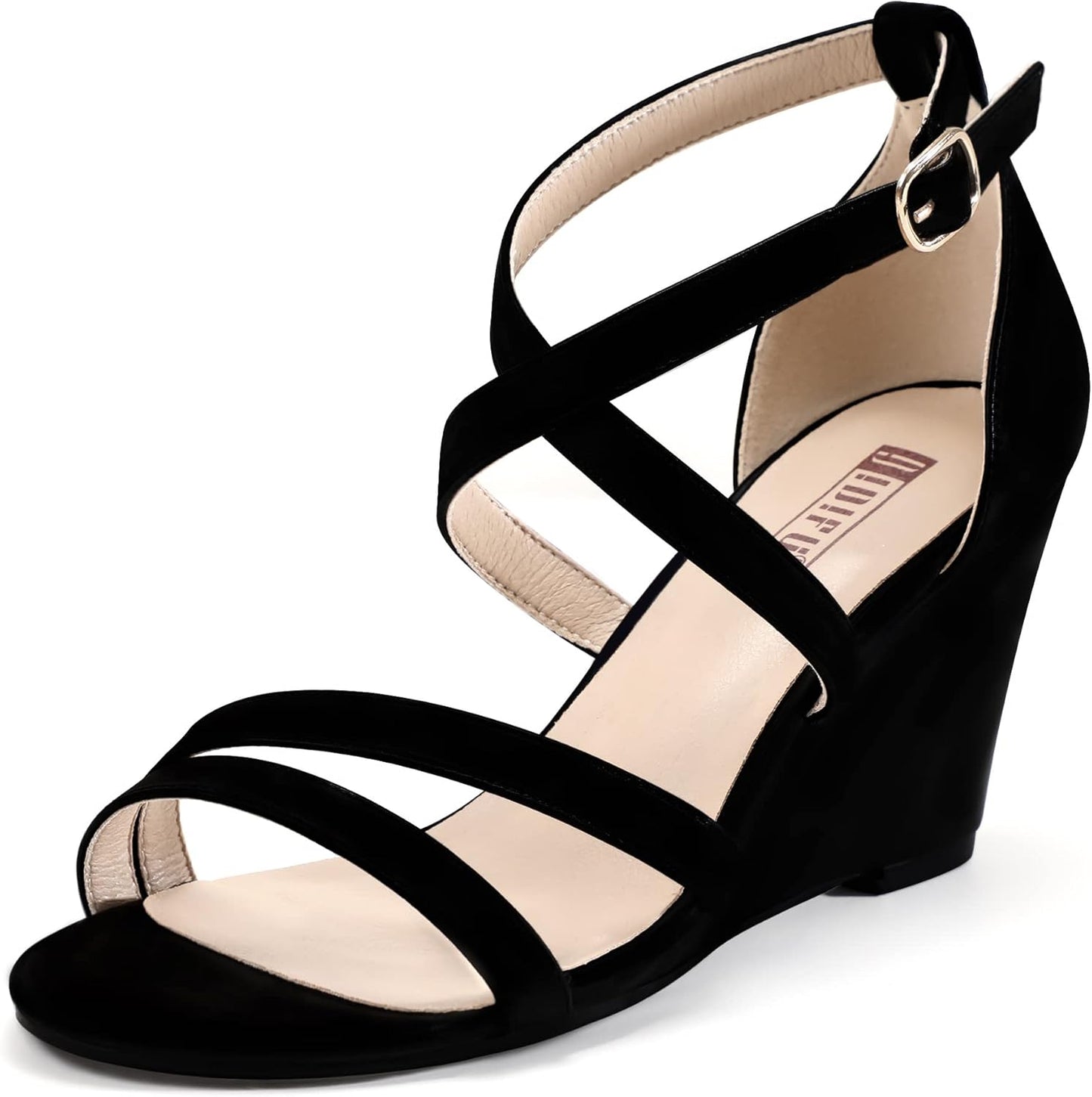 IDIFU Women's 3 Inch Strappy Wedge Sandals for Any Occasion