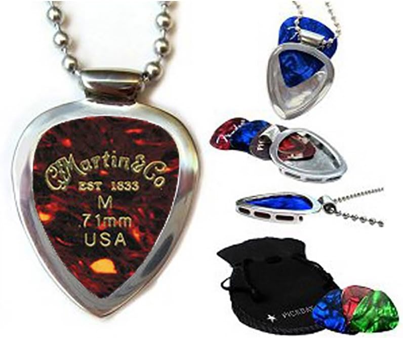 Stylish Guitar Pick Holder Necklace