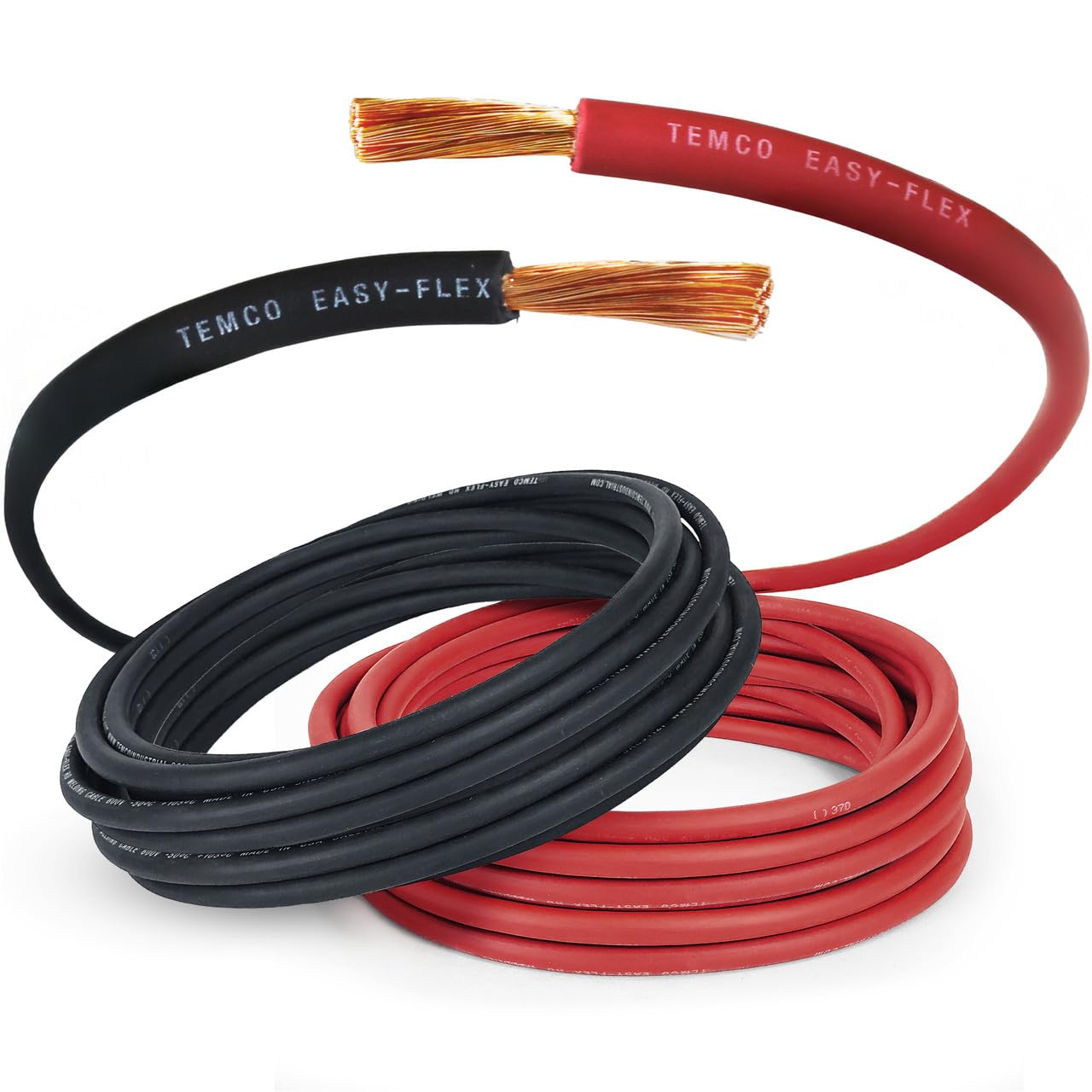 TEMCo 6 Gauge AWG 40 Ft Flexible Copper Welding Cable for Heavy Duty