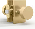 Mega Handles Laura Privacy Door Knob Satin Brass - Reliable Privacy