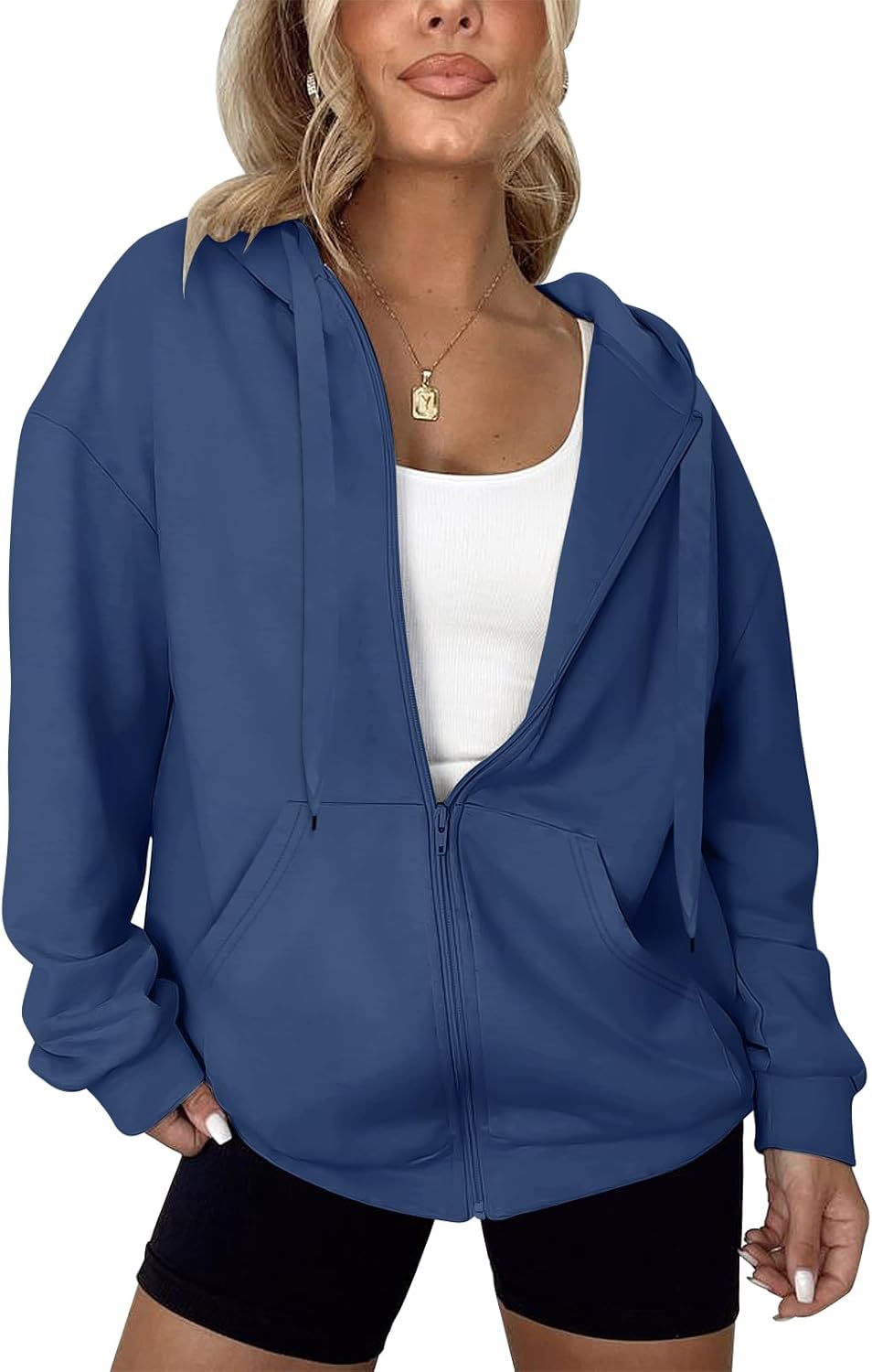 LYHIPSS Oversized Zip-Up Hoodie - Lightweight & Trendy!
