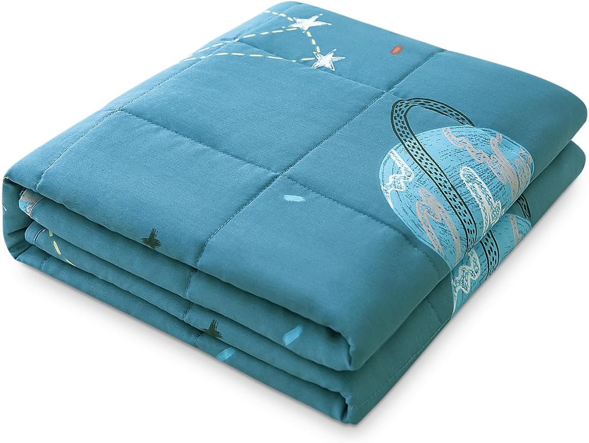 Sivio Weighted Blanket for Calm Sleep, Soft Cotton Comfort