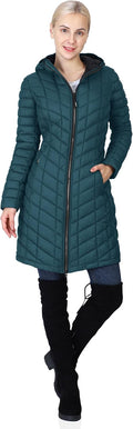 Women's Maryan Hooded Long Puffer Coat - Thermolite Warmth