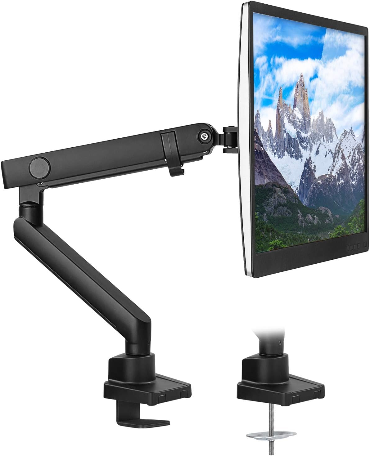 Mount-It! Single Monitor Arm Mount for 24 to 32 Inch Screens