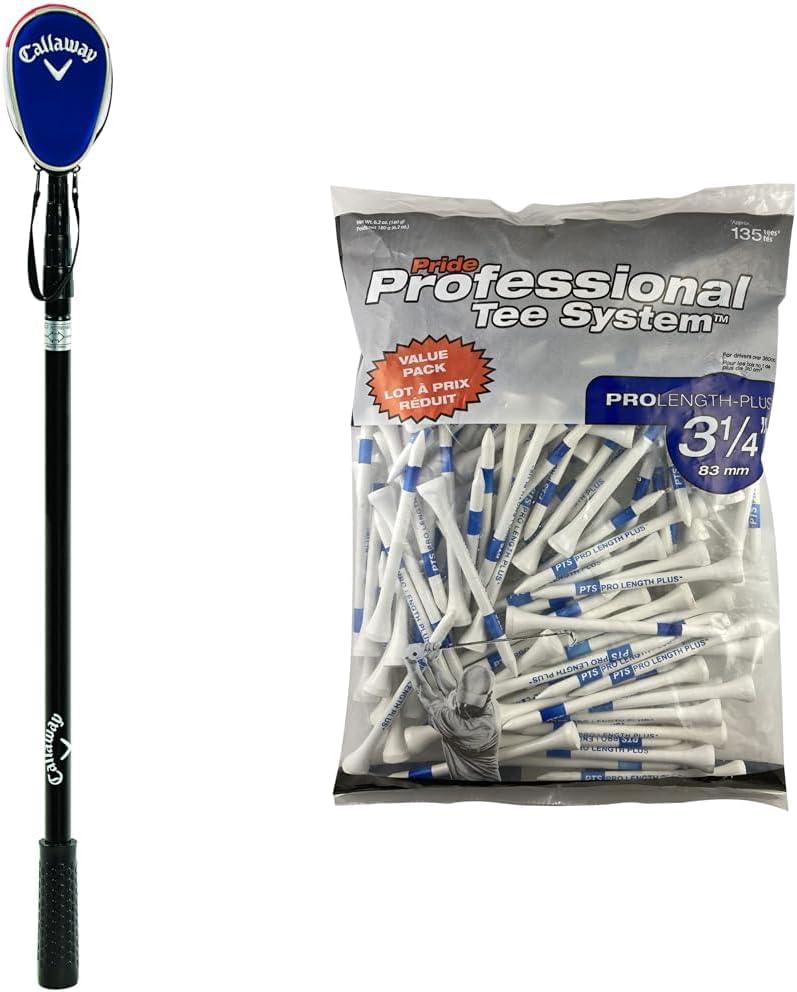 Callaway Golf Ball Retriever for Water with Dual-Zip Headcover