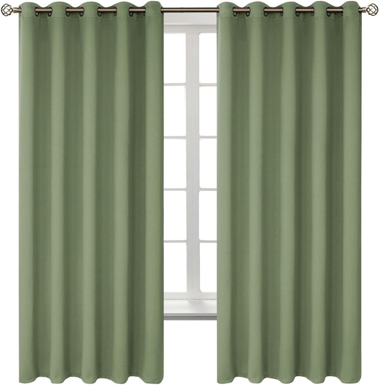 BGment Room Darkening Curtains for Bedroom - 63 Inch Panels