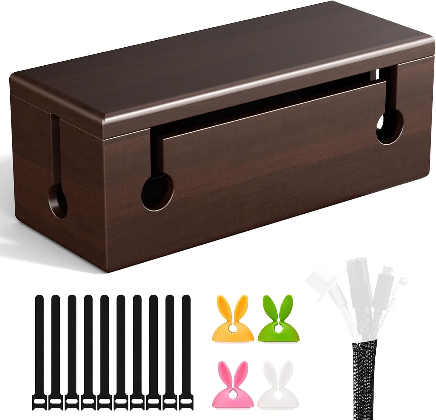 Large Cable Management Box - Stylish Wire Organizer for Home