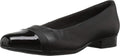 Clarks Womens Juliet Monte Leather Toe Cap Loafers - Comfortable Low