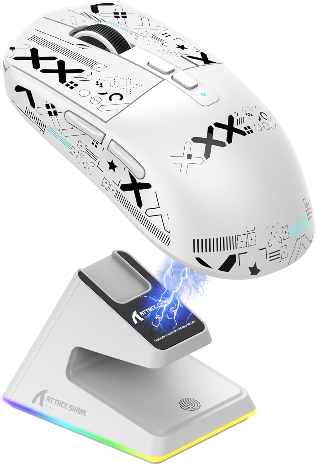 ATTACK SHARK X6 Wireless Gaming Mouse with RGB Charging Dock