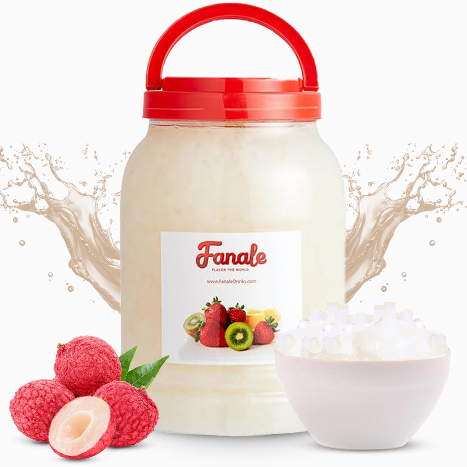 Fanale Coconut Jelly Topping for Bubble Tea and Desserts