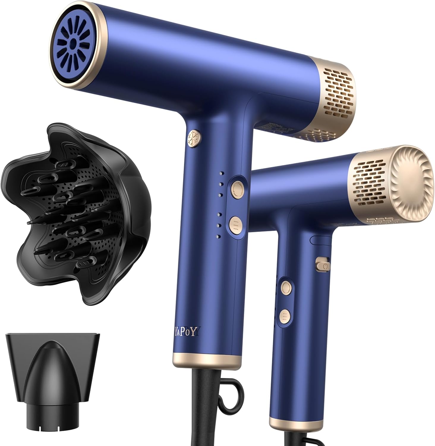 YAPOY Professional Hair Dryer with Diffuser for Fast Drying