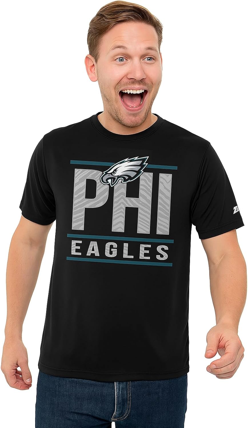 Zubaz NFL Men's Short Sleeve Team Graphic T-Shirt for Fans