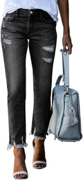 Trendy Women's Ripped Jeans for a Stylish Boyfriend Look