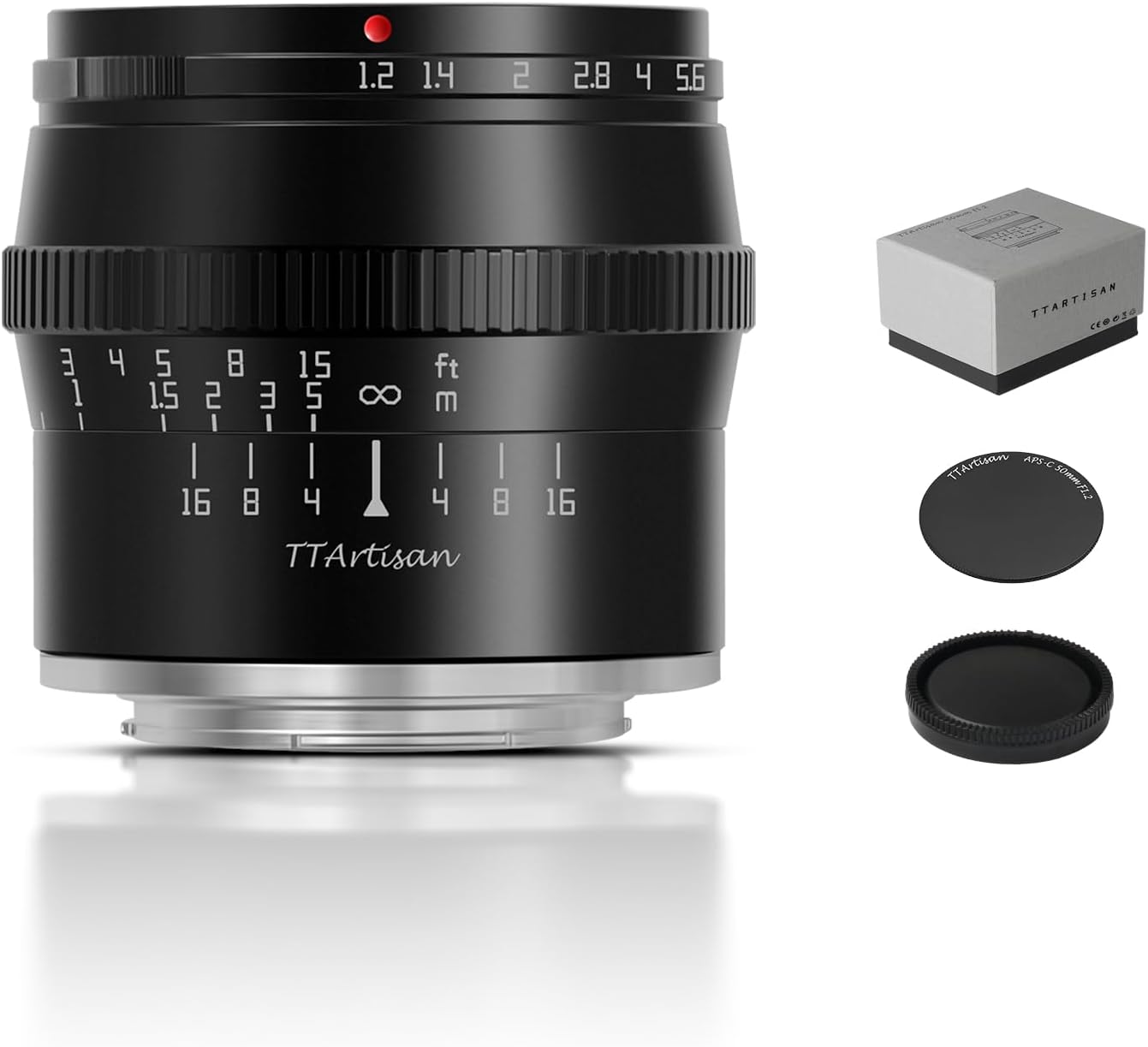 TTArtisan 50mm F1.2 Manual Focus Lens for Sony E Mount Cameras