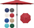 9ft Patio Umbrella with UV Protection and Crank Mechanism