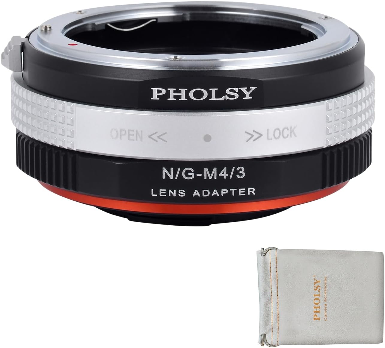 PHOLSY Lens Mount Adapter for Nikon G to Micro Four Thirds