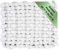 Braided Plush Baby Play Mat - Soft Washable Tummy Time Mat