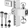 Adjustable Trailer Hitch 2.5-in Receiver - 8in Drop/Rise, Heavy Duty
