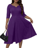 Plus Size A-Line Swing Dress for Women by Runwind - Elegant Fit