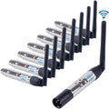 CHINLY 8pcs 2.4G DMX512 Wireless Control for Stage Lights