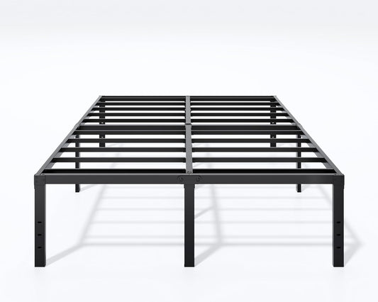 Metal Bed Frame Queen Size - Heavy-Duty Platform Frame Design