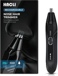 Nose Hair Trimmer for Men Women - Quiet USB Rechargeable Groomer