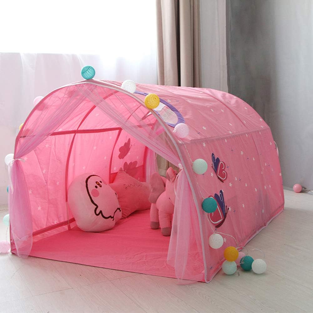HI SUYI Children's Pink Bed Tunnel - Cozy Loft Fun!
