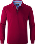 SWISSWELL Long Sleeve Polo Shirt for Men - Year-Round Performance Our