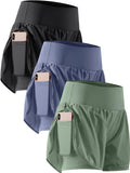 CADMUS 2 in 1 Women's Workout Shorts for Running - Hidden Phone Pocket