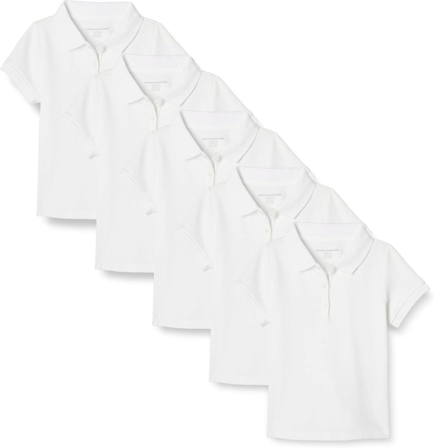 Classic Fit Girls Uniform Short-sleeve Interlock Polo Shirts