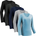 Moisture Wicking Shirts for Women Quick Dry Long Sleeve V (Style CF7B)