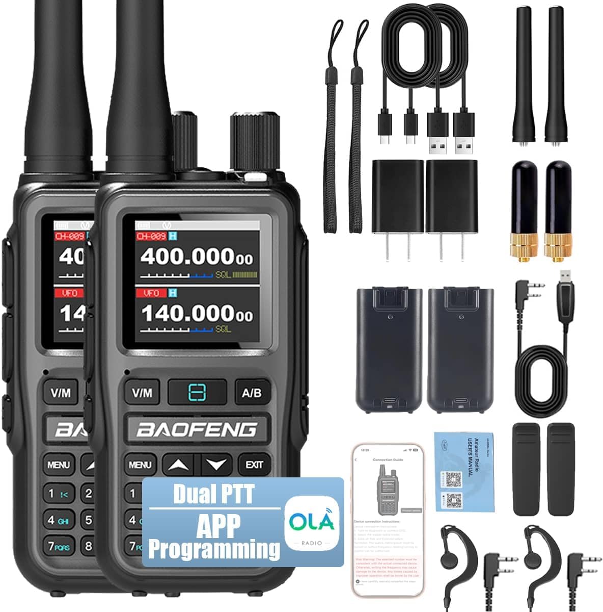 Baofeng UV-5R Mini Dual Band Walkie Talkie for Outdoor Use